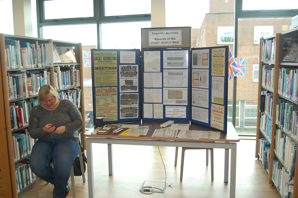 Stockton Library WW1 Displays 6 William Paul Featherstone Flickr