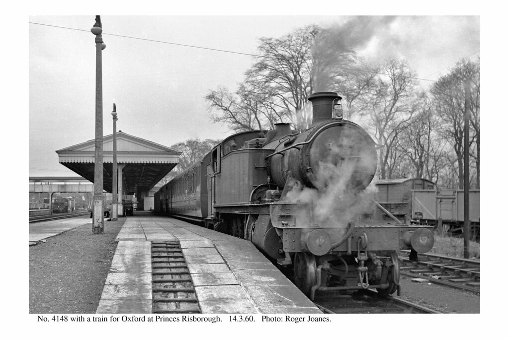 Princes Risborough. 4148 & train for Oxford. 14.3.60 Flickr