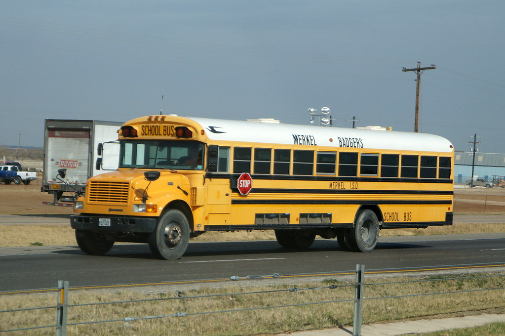 Merkel ISD Blue Bird CV200 9 One of Merkel ISD's (Merkel,… Flickr