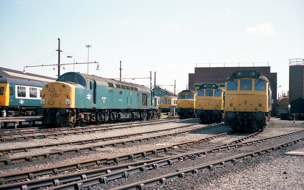 Chester depot during the 1982 ASLEF strike, left to right… Flickr