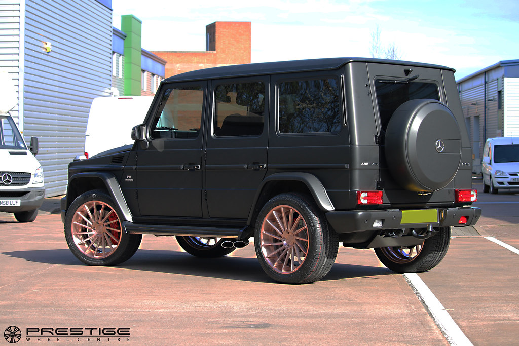 Mercedes G63 AMG wrapped to matt black 3m and Vellano VFP concave