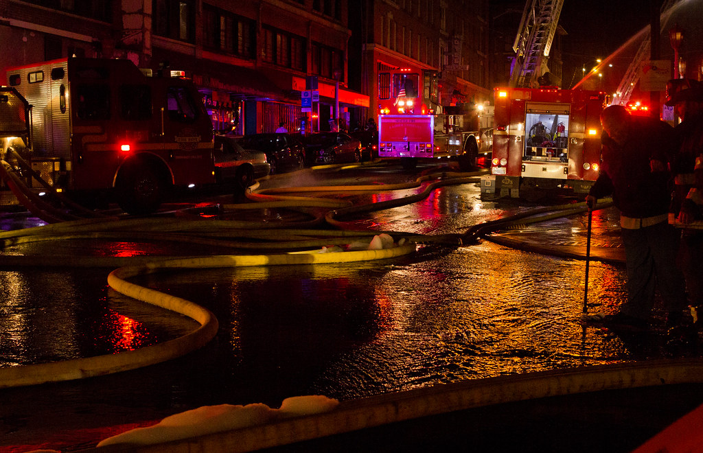 Christmas Eve Fire. 665 S. King St. Seattle, Chinatown Flickr