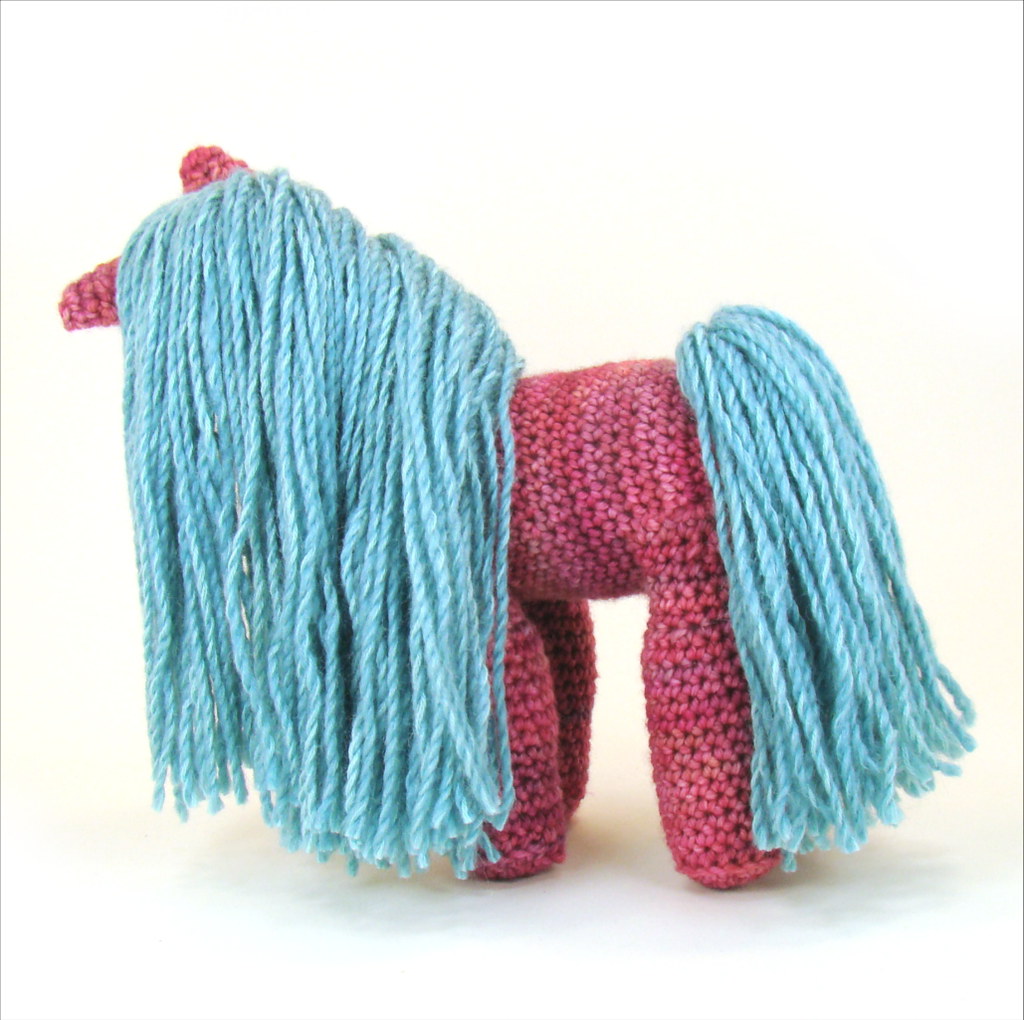 Pink and Blue Pony Hair is a cotton, wool, silk, acrylic b… Flickr