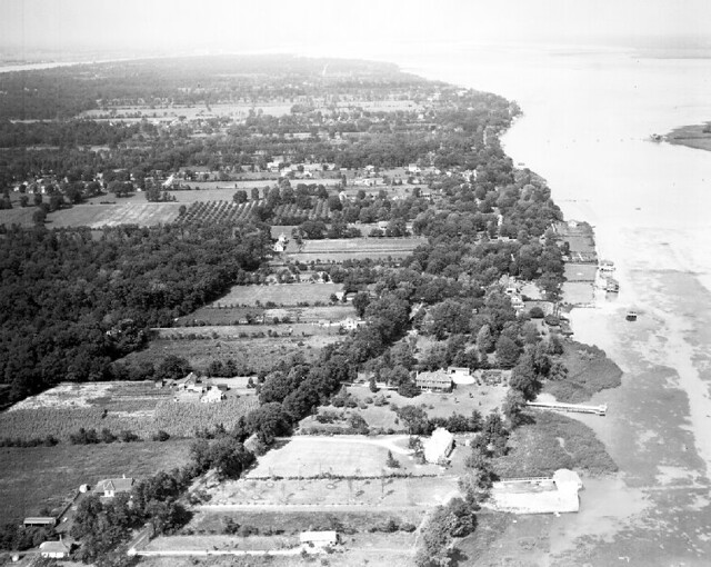 GROSSE ILE East River Road and coastline (1931) An aerial… Flickr