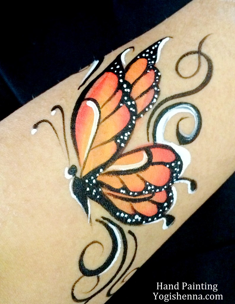 Monarch Butterfly Face Paint