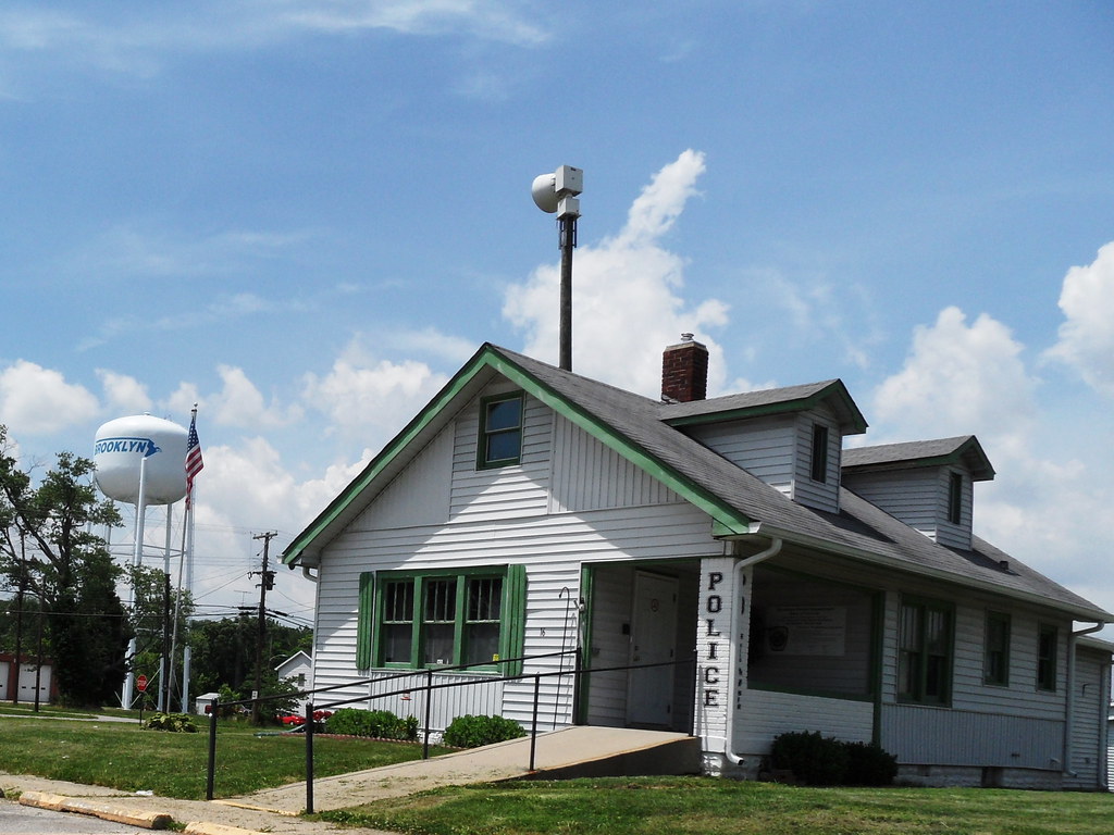 Brooklyn Indiana police station Interesting house, convert… Flickr