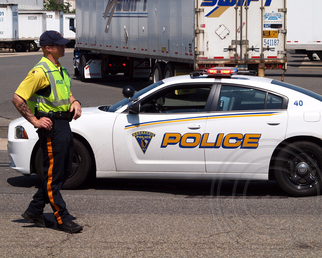 Moonachie Police Officer with Patrol Car, 2013 Wings and Wheels Expo
