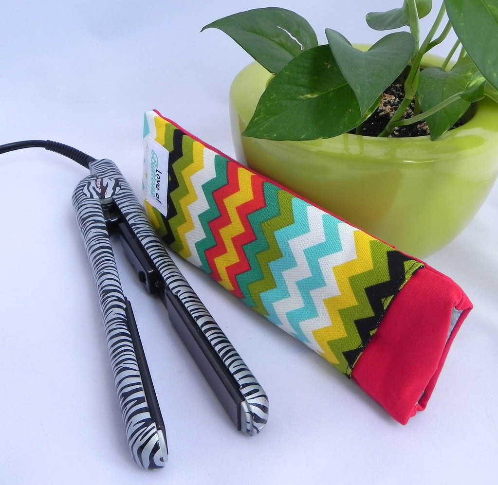 Heat Resistant Flat Iron Travel Case Red/Multi Colored C… Flickr
