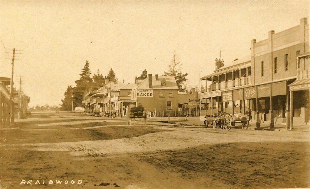 Braidwood, N.S.W. early 1900s Google map street view ww… Flickr