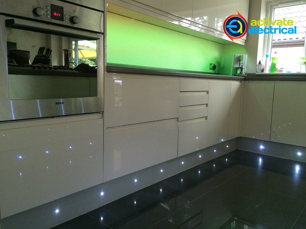 Kitchen LED Undercab & Floor Lighting Installation of Kitc… Flickr
