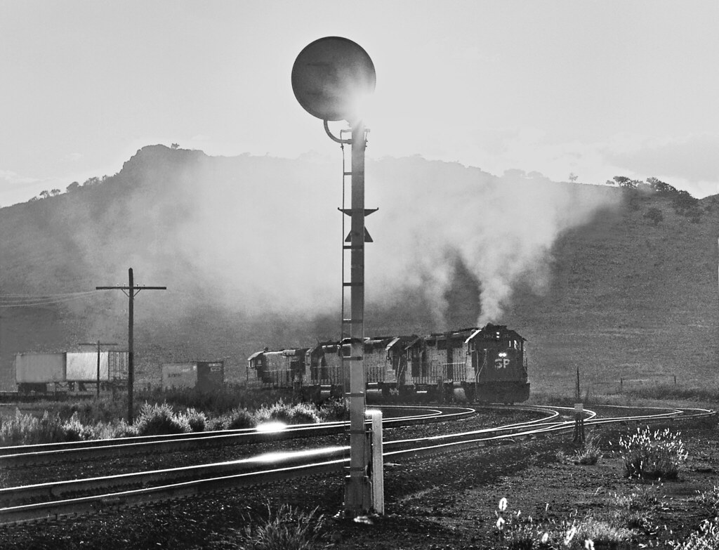 SP, Alpine, Texas, 1984 Eastbound Southern Pacific Railroa… Flickr