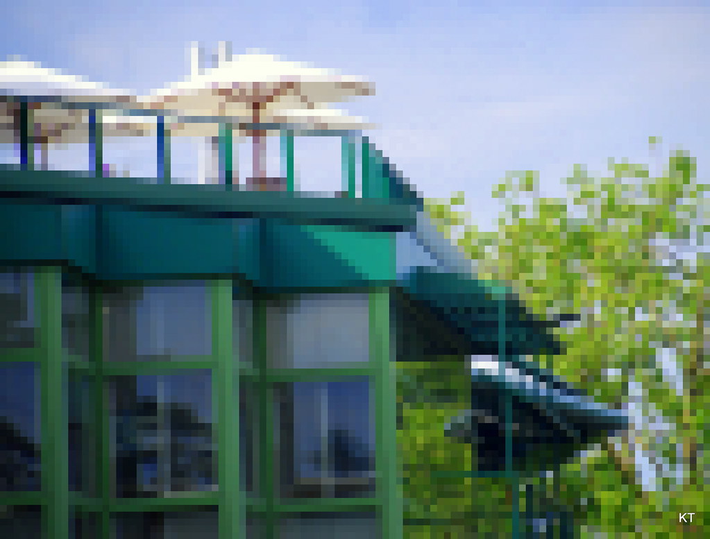 Wimbledon green Nobody on that roof terrace. Carine06 Flickr