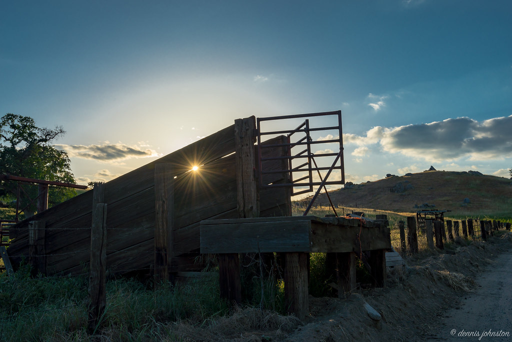 Cattle Chute Sunburst Deer Creek Road Terra Bella, Califor… Flickr