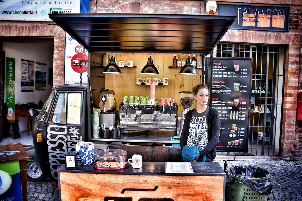 Ape Car Espresso Coffee Mini Espresso Coffee Van On A Myth Flickr