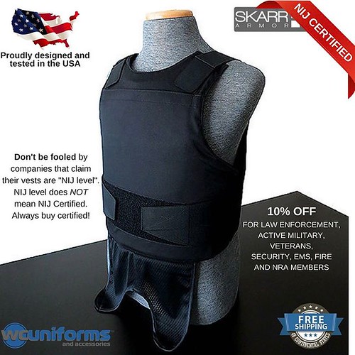 Skarr Armor® NIJ Certified Kevlar Concealable Bulletproof … Flickr