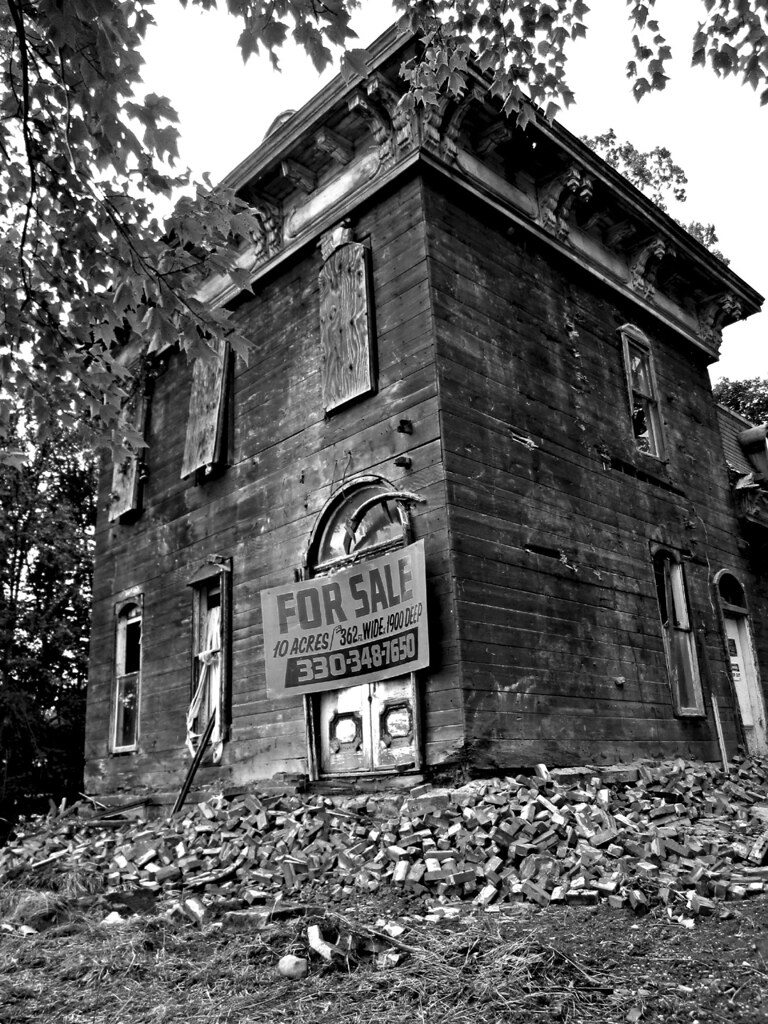 End of the road in Mantua Ohio Another view of the mansard… Flickr