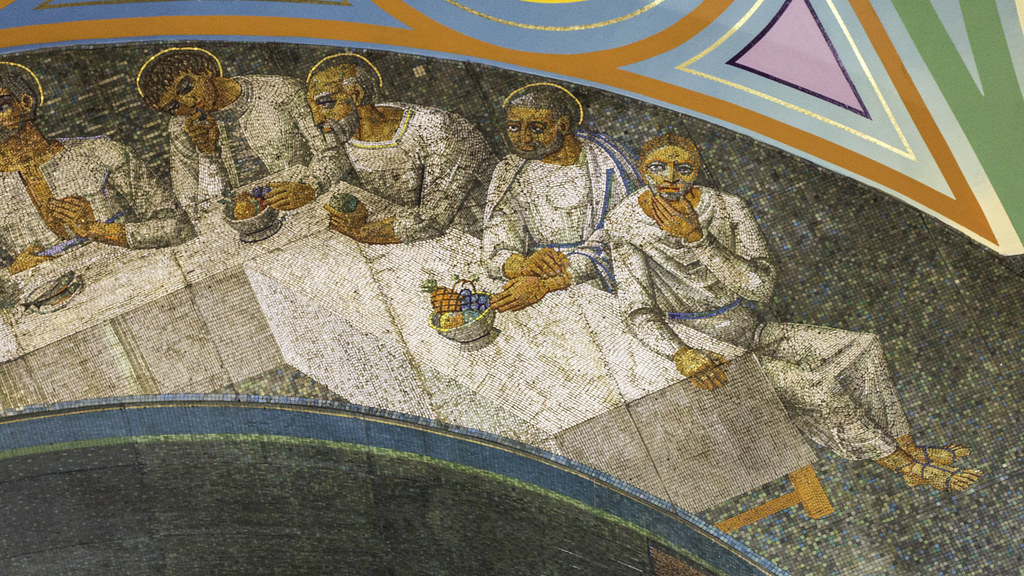 Judas "Reclining at table with his disciples, Jesus was de… Flickr