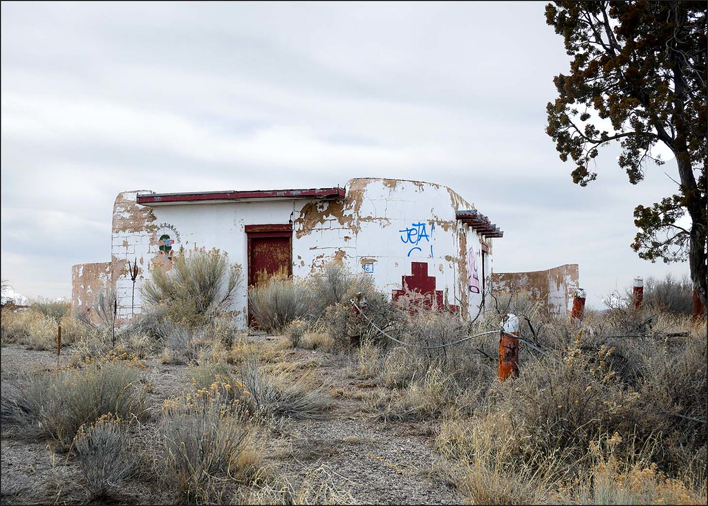 Abandoned rest area, Pueblo of Zuñi AZ Michael Atwell Flickr