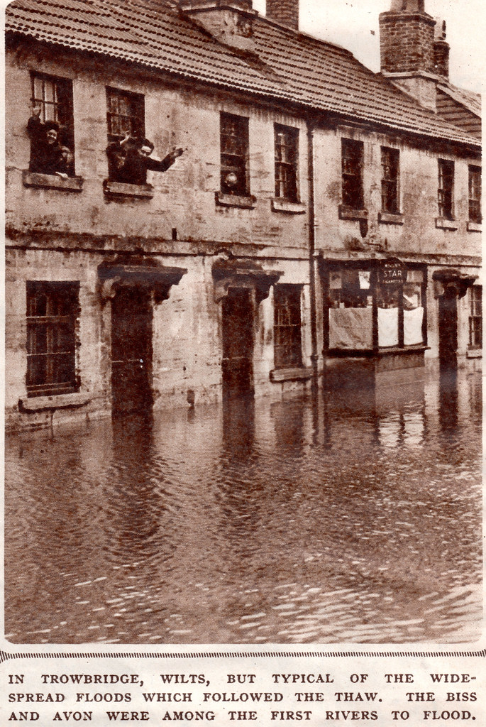 Trowbridge Flood Mortimer Street 1947 Clipping taken from … Flickr