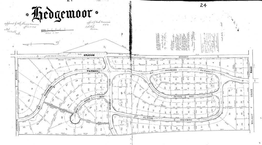 Hedgemoor Plat Map, Memphis TN Circa 1926 uofmtiger52 Flickr