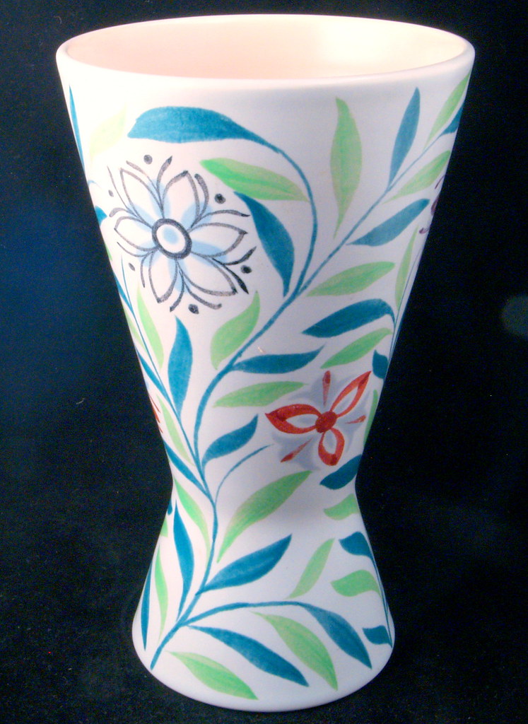 Poole Pottery Freeform Vase Jacqueline Way Pattern WL Shape 714