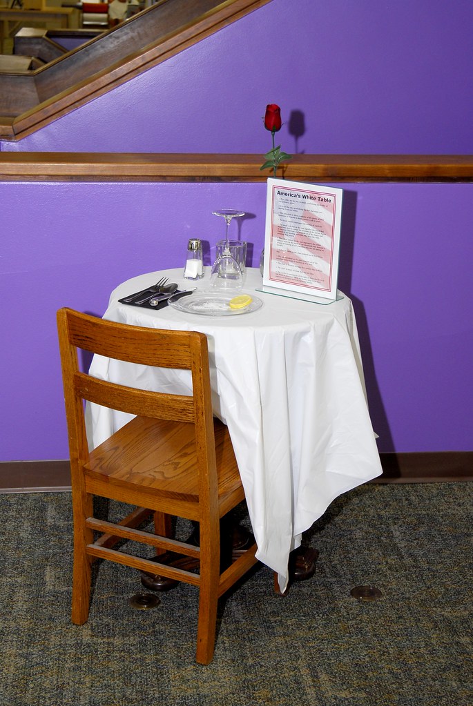 Veterans Day "White Table" display the Central Library Flickr