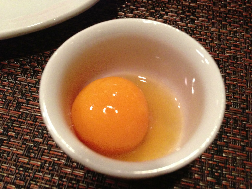 Marinated Egg Yolk Dinner sushi omakase + a few extra dis… Flickr