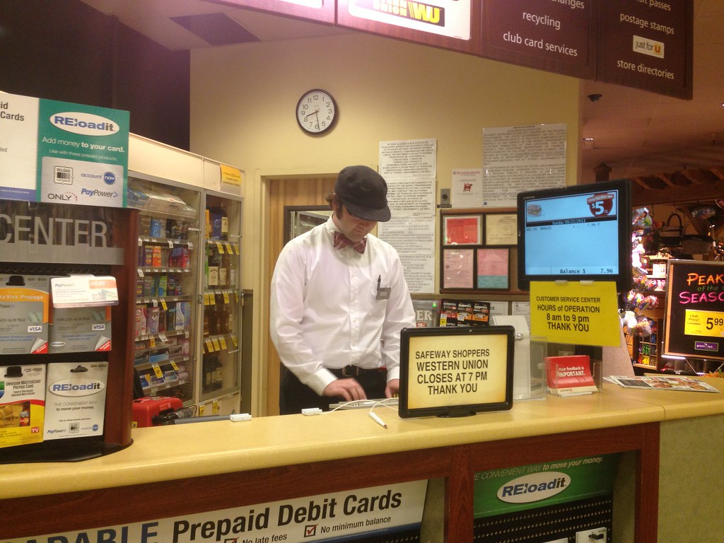 Safeway Customer Service Safeway booth clerk Myles McLaren… Flickr