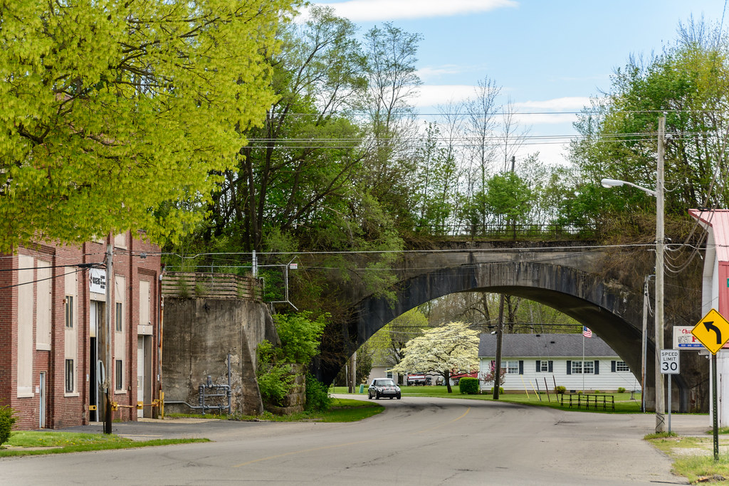 Remnants of a Railroad Overpass Cambridge City, Indiana Flickr