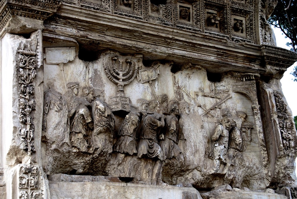 Detail of Sack of Jerusalem, Arch of Titus Andy Montgomery Flickr