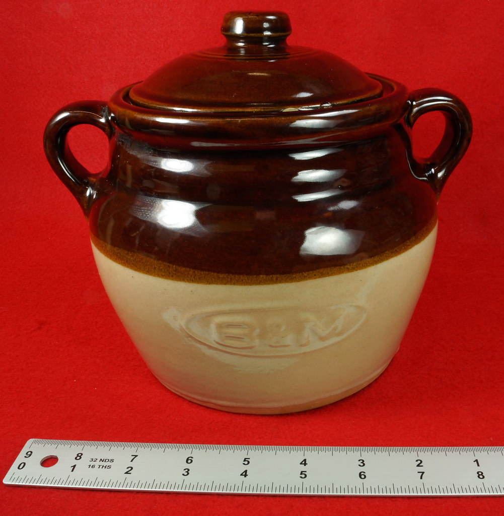 RD9196 Vintage B&M Baked Beans 2 Quart Bean Pot With Lid D… Flickr