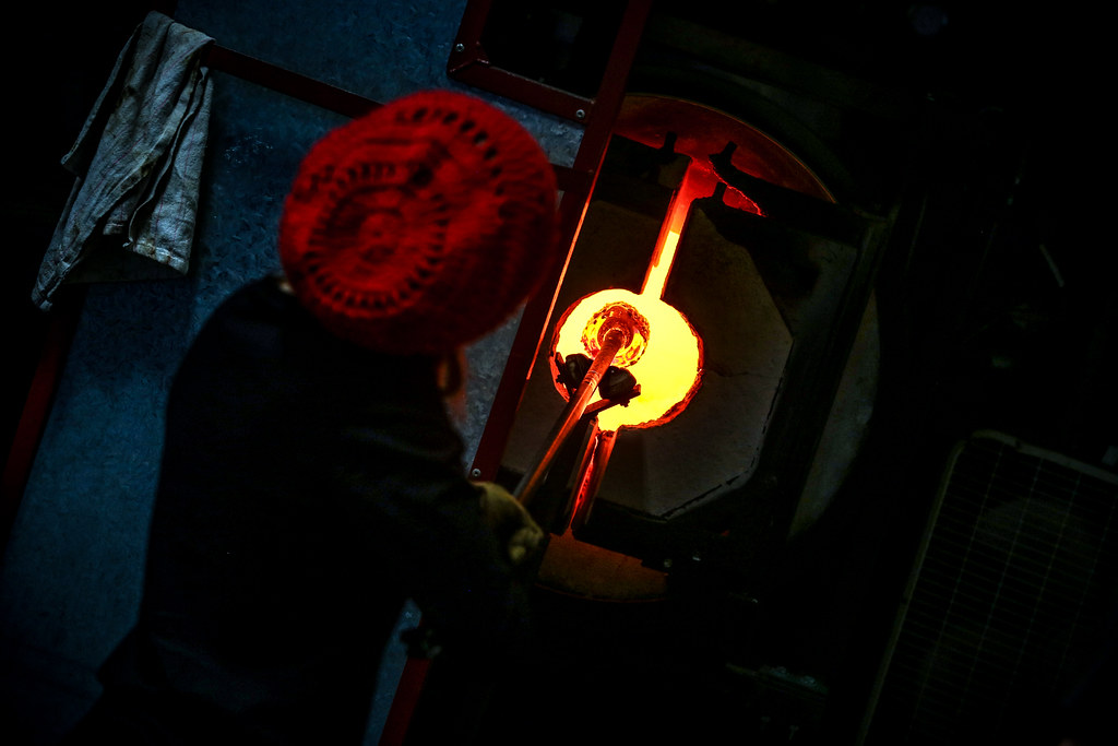 Glass Blowing in Lincoln Even though they had no glass bal… Flickr