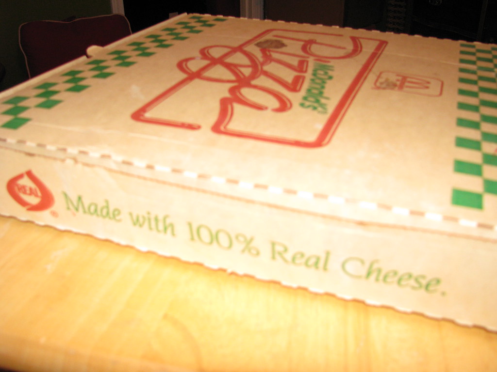 McDonald’s Pizza Box McDonald’s used to make pizza back in… Flickr