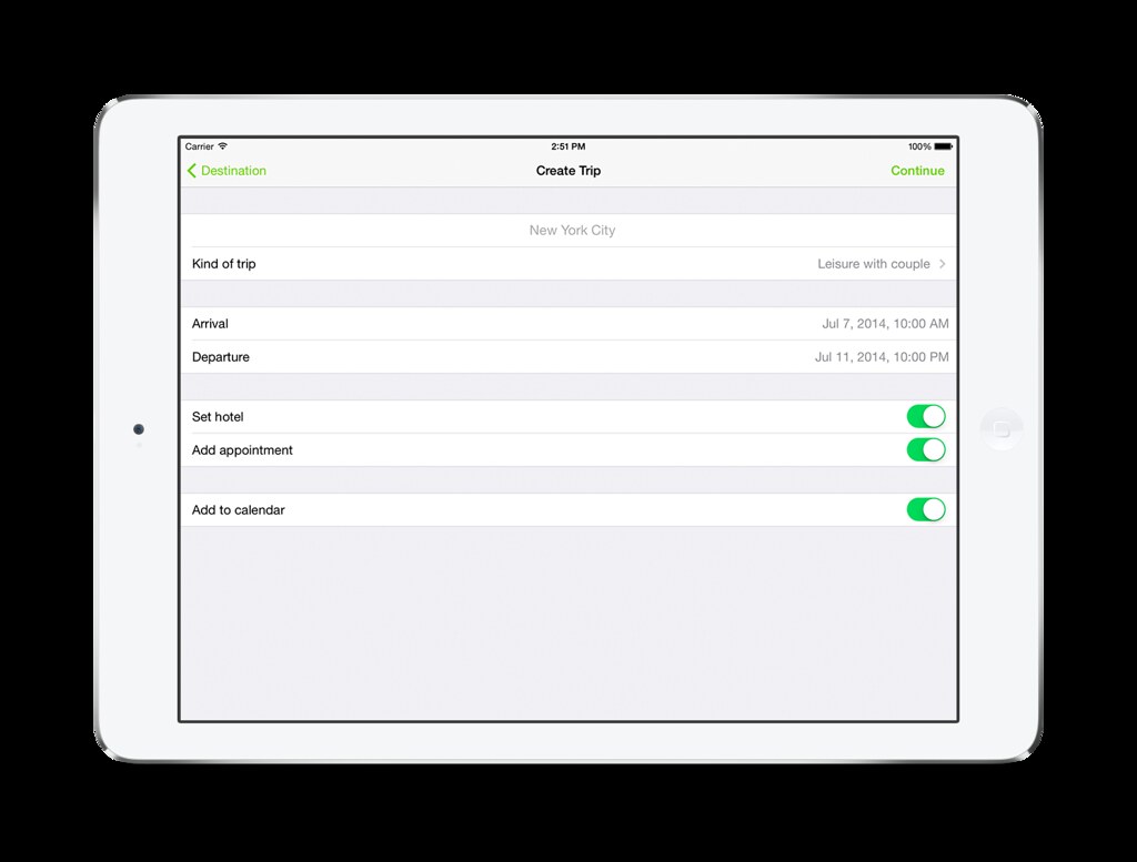 ipadair02newtrip Screenshot for iOS App iPad…