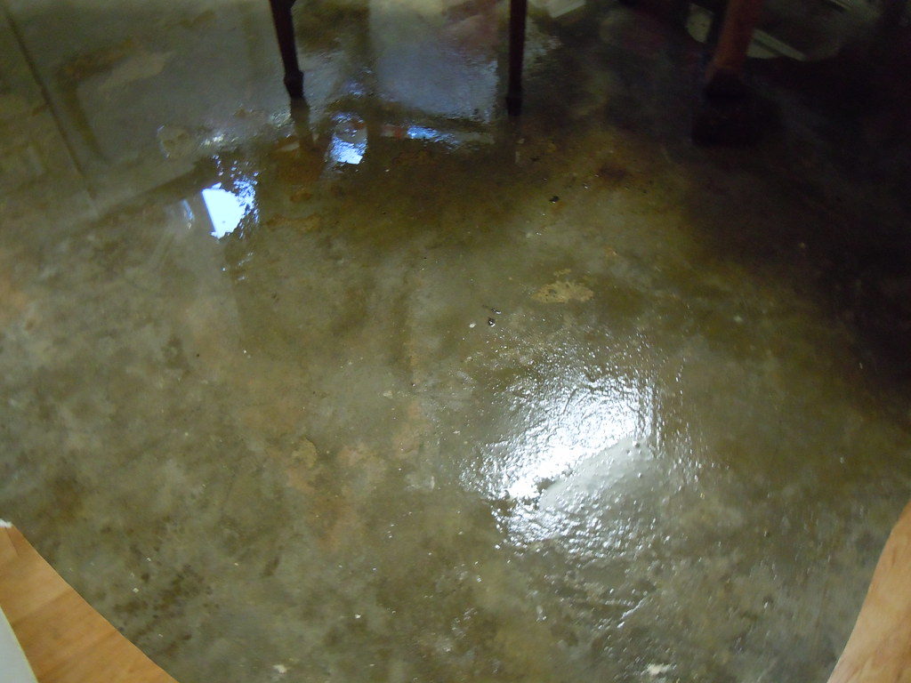 Kitchen floor Got the lino up&it still wet. Hefin Owen Flickr