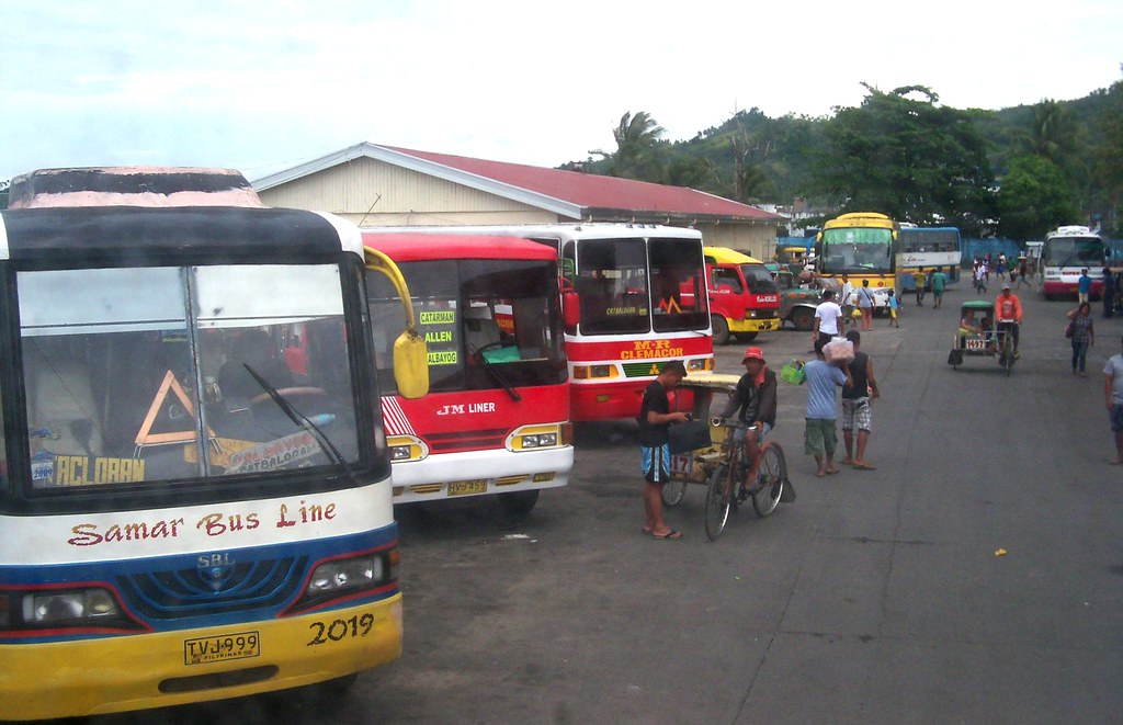 Catbalogan buses and their city tricycles mbb8356 Flickr