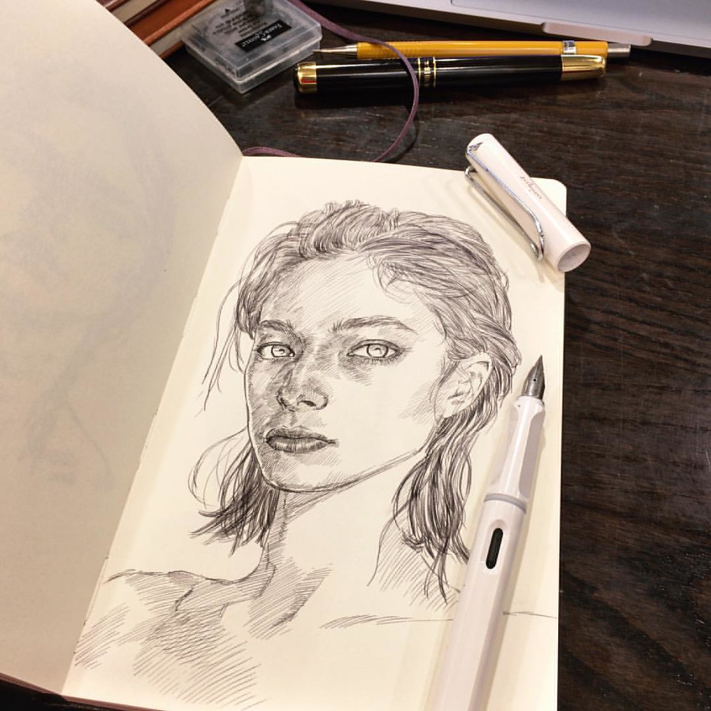 Lamy on Moleskine. Moleskine. 5"x8 1/4". Lamy Safari. mol… Flickr