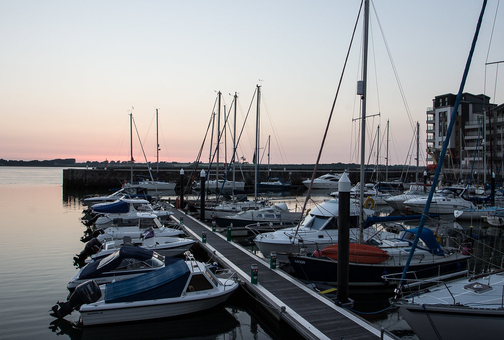 Caernarfon Marina Sunset Andrew Farmer Flickr