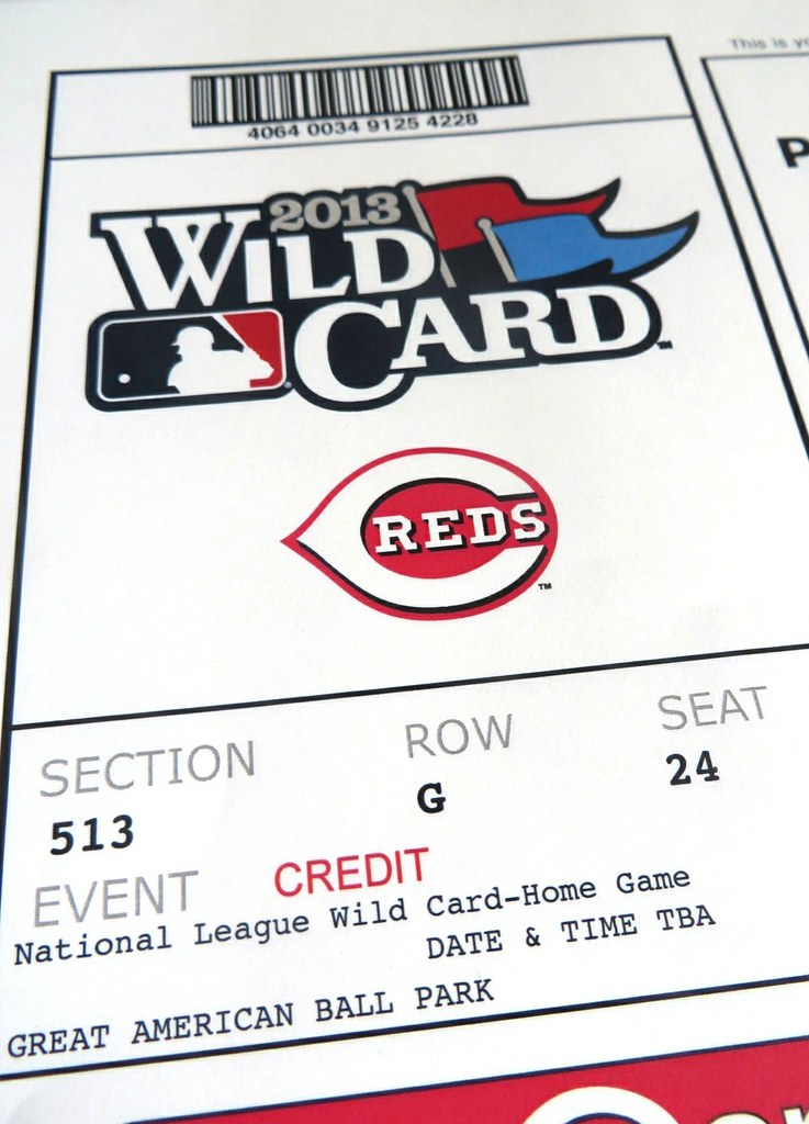 NL Wild Card Tickets Our tickets to the NL Wild Card had t… Flickr