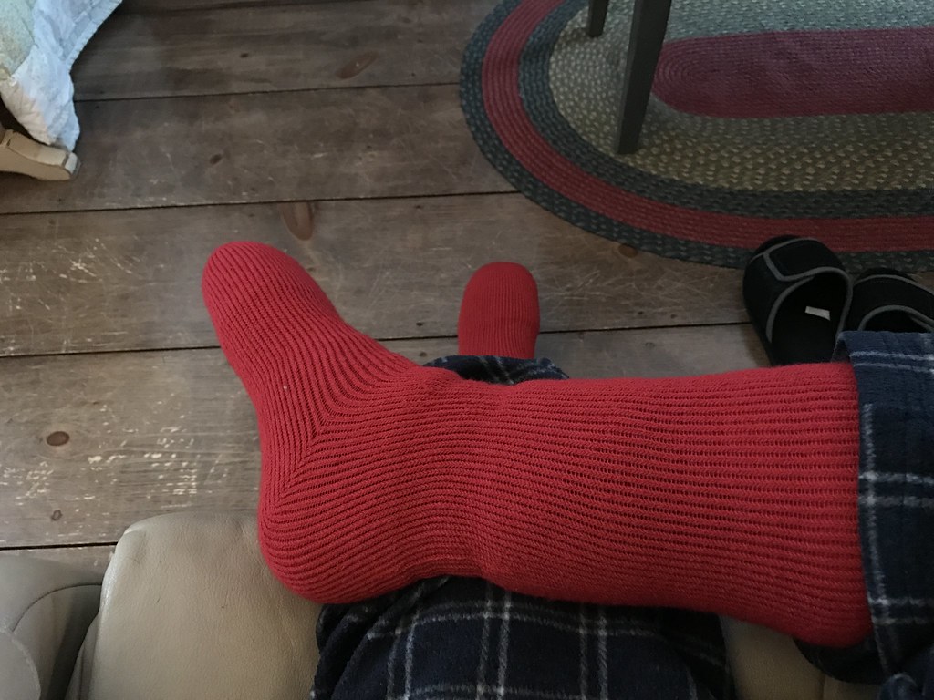 My new big foot heat holder socks! Sockman Sockhand Flickr