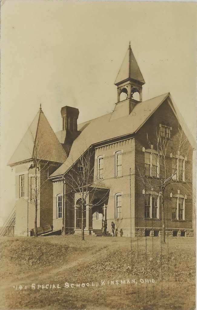 US OH Kinsman OH 1911 RPPC UNUSUAL Special School Building… Flickr