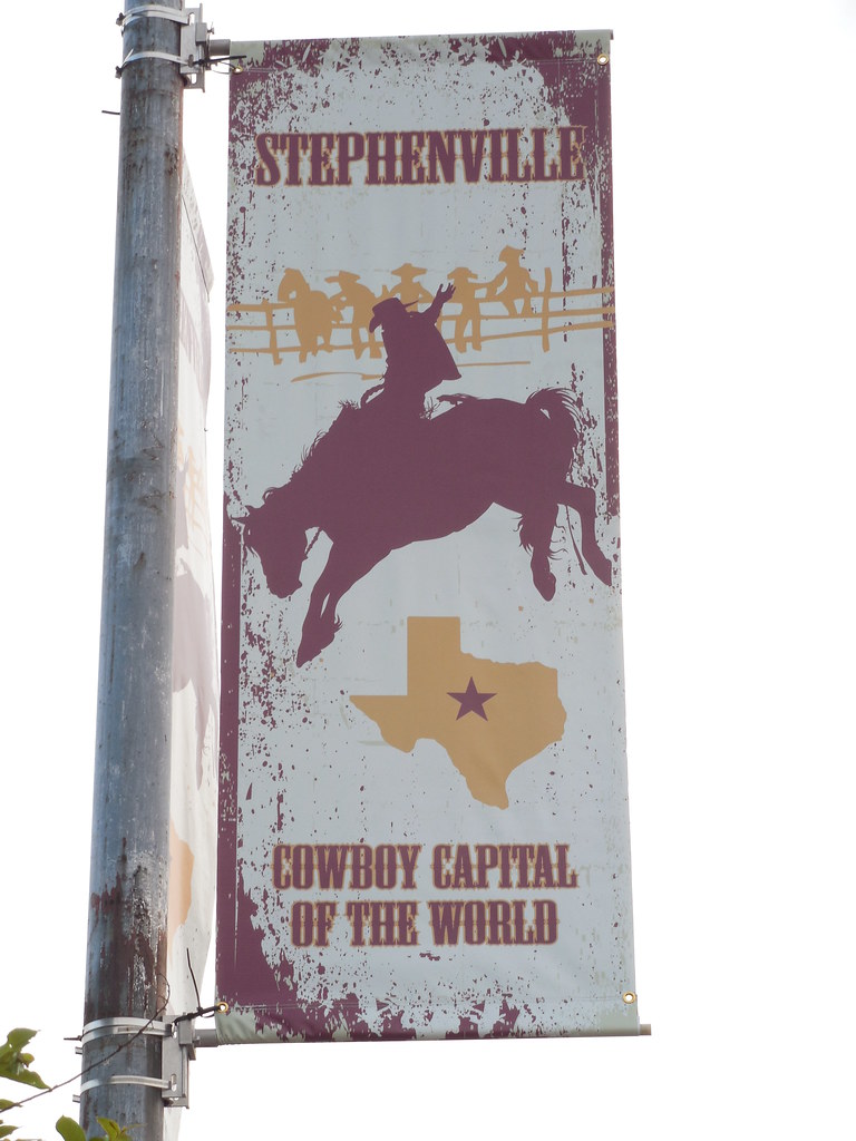 Cowboy Capital of the World Banner Stephenville, Texas Jimmy