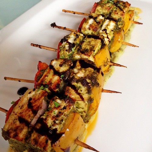 Spiked Cottage Cheese Skewers Smokehouse Deli; Prmod Bafna Flickr