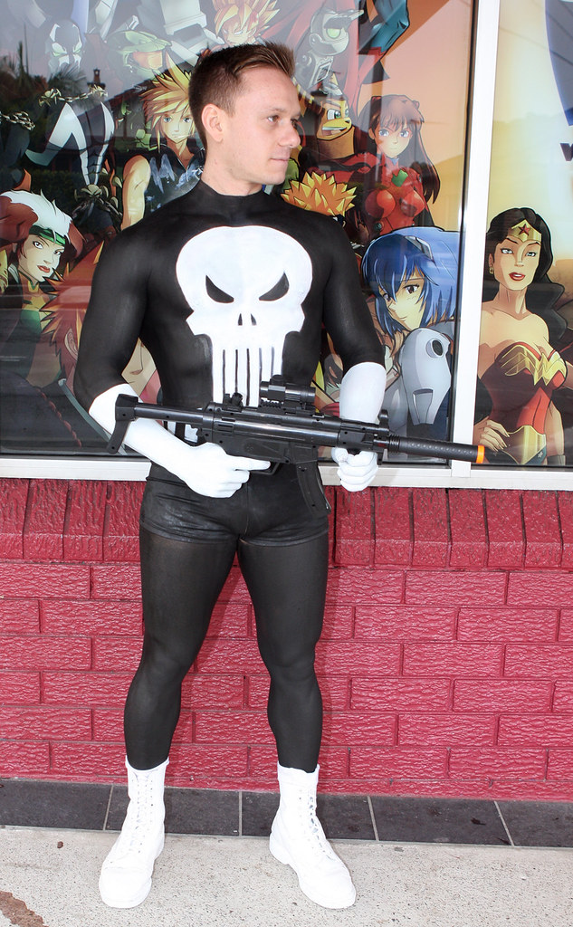 The Punisher Human Statue Bodyart Bodypainting Human Statu… Flickr