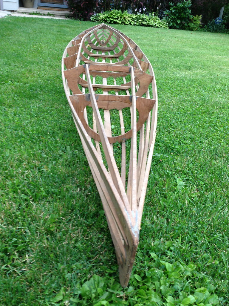 Wooden kayak frame Located in a very old barn in northern … Flickr