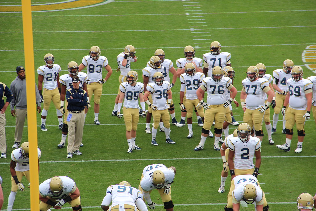 Warmups Tech vs. Alabama A&M football Thomson20192 Flickr