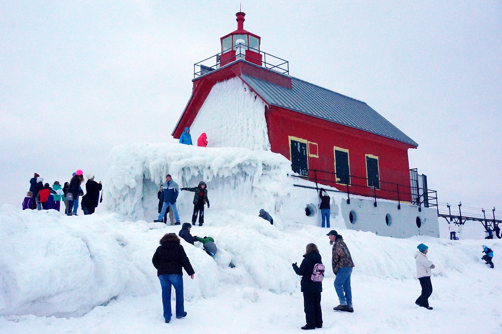 Winter Grand Haven Lighthouse In the summer, you don't get… Flickr