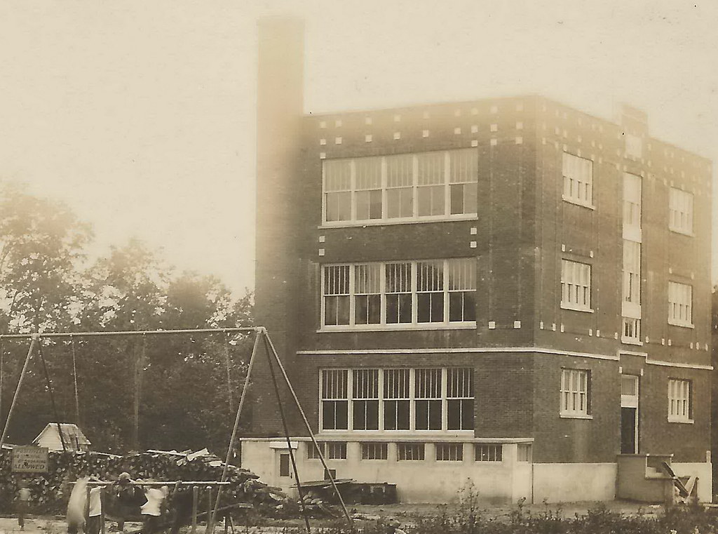 US WI Cornell WI RPPC Playground Kids at the High School B… Flickr