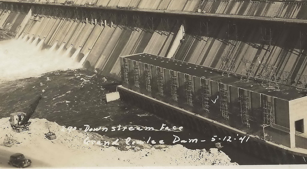 US WA Grand Coulee Dam WA RPPC 1941 HUGE CONTROVERSIAL Hyd… Flickr