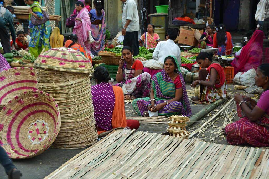 Old Udaipur market, basket weaing, Udaipur, India Flickr
